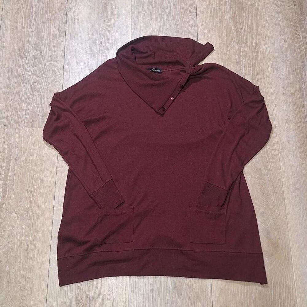 Unbranded Women's Burgundy and Red Jumper